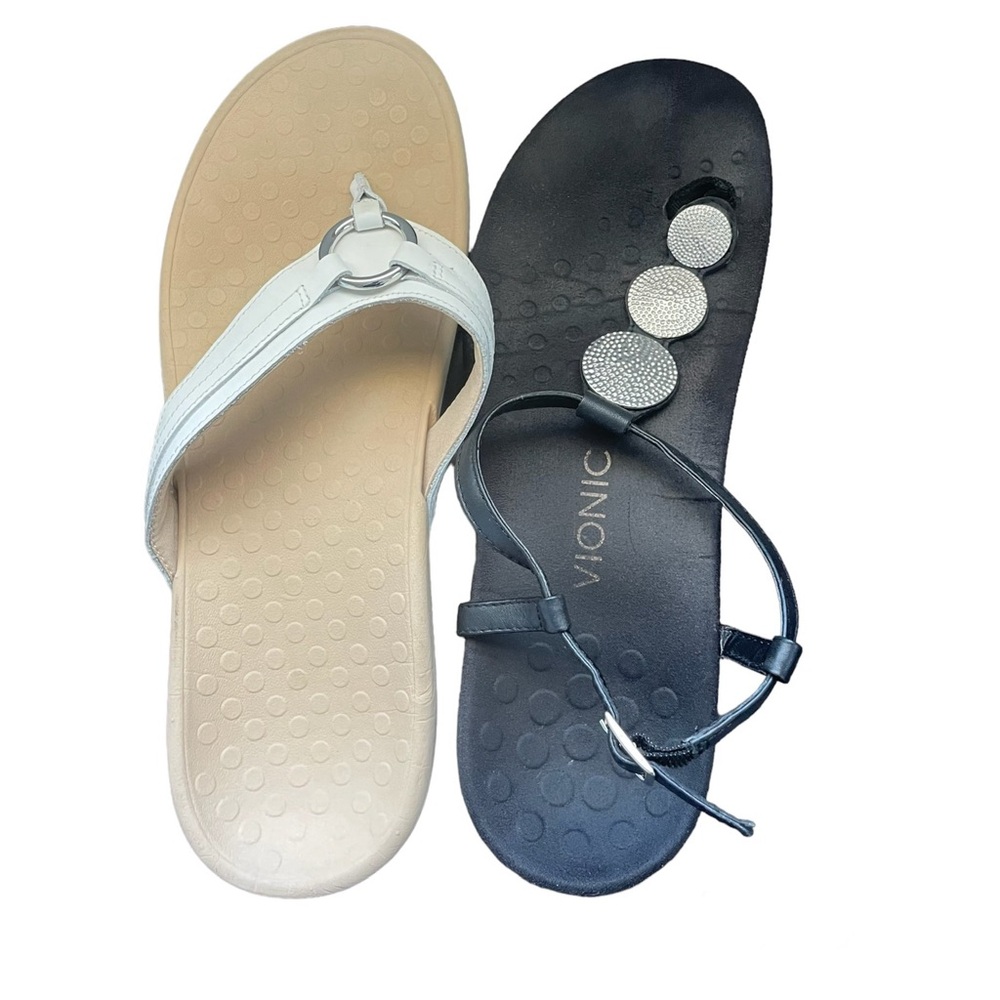 Vionic Lizbeth Toe Post Black Sandals - image 8